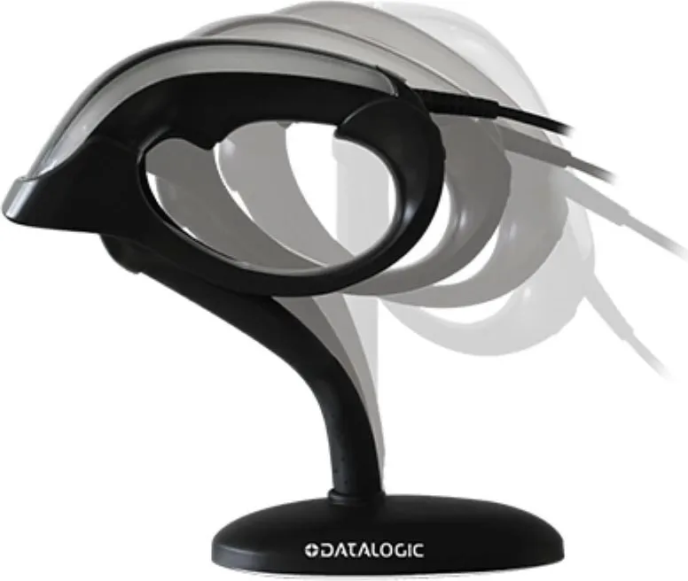 Skaner barkodesh Datalogic HERON HD3430, 2D, USB, zi/argjendtë - 2