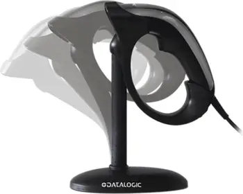 Skaner barkodesh Datalogic HERON HD3430, 2D, USB, zi/argjendtë