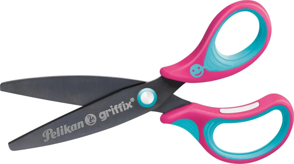 Gërshërë shkollore Pelikan griffix LovelyPink për të djathtë - 3