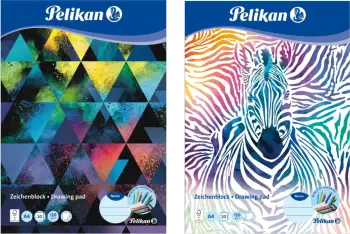 Bllok vizatimi Pelikan DIN A4, 20 fletë, 120g/m2, shumëngjyrësh
