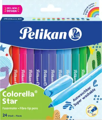 Set stilolapsa me majë felt Pelikan 822312, 24 copë, ngjyra të përziera