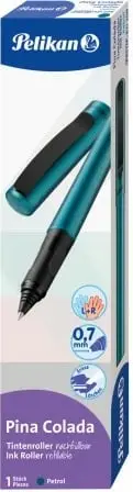 Stilolaps roller Pelikan Pina Colada, 0.7mm, për patrona, blu metalik