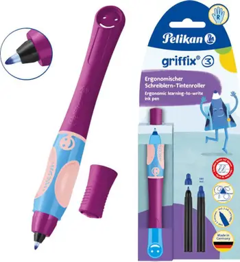 Stilolaps roller Pelikan Griffix Sweet Berry, ergonomik, për dorën e djathtë, ngjyrë vjollcë