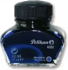 Ngjyrë për stilolaps Pelikan, 30ml, e kaltër
