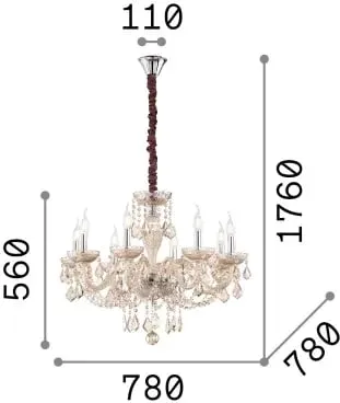 Llambë e varura Rose sp8 - 3