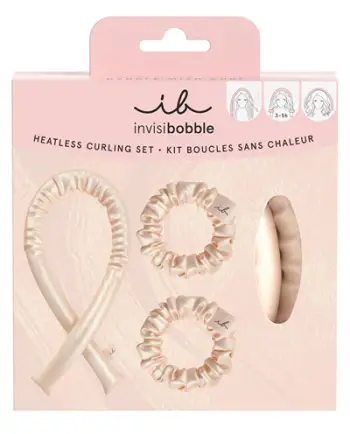 Set për flokë Invisibobble Handle with Curl hair, 1 rreth për flokë kaqurrela + 2 lidhëse për flokë, rozë
