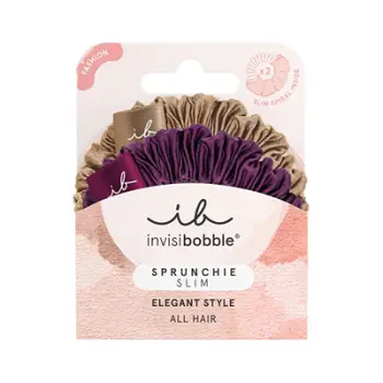 Set lidhëse për flokë Invisibobble Sprunchie Slim The Snuggle is Real, 2 copë