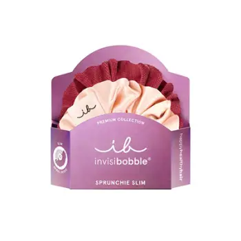 Set lidhëse për flokë Invisibobble Sprunchie Slim Premium You Make me Blush, 2 copë