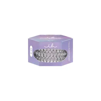 Set lidhëse për flokë Invisibobble Slim Premium Crystal Clear, 3 copë