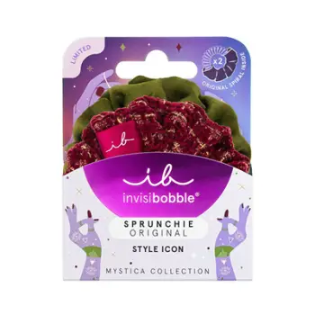 Set lidhëse për flokë Invisibobble Sprunchie Mystica Merry for Love, 2 copë