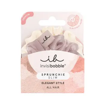 Llastik për flokë Invisibobble Rubber band Sprunchie Slim Hairiffic, 2 copë