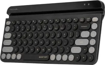 Tastierë A4Tech FStyler, wireless, US, e zezë dhe e hirtë