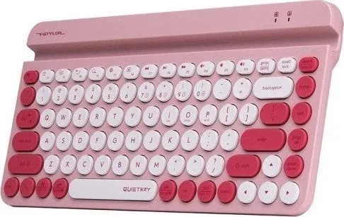 Tastierë A4Tech FStyler, wireless, US, rozë, e kuqe dhe e bardhë - 1