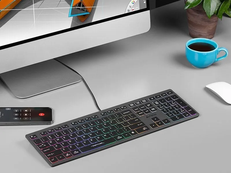 Tastierë A4Tech FSTYLER, me kabllo, US, grafit - 3