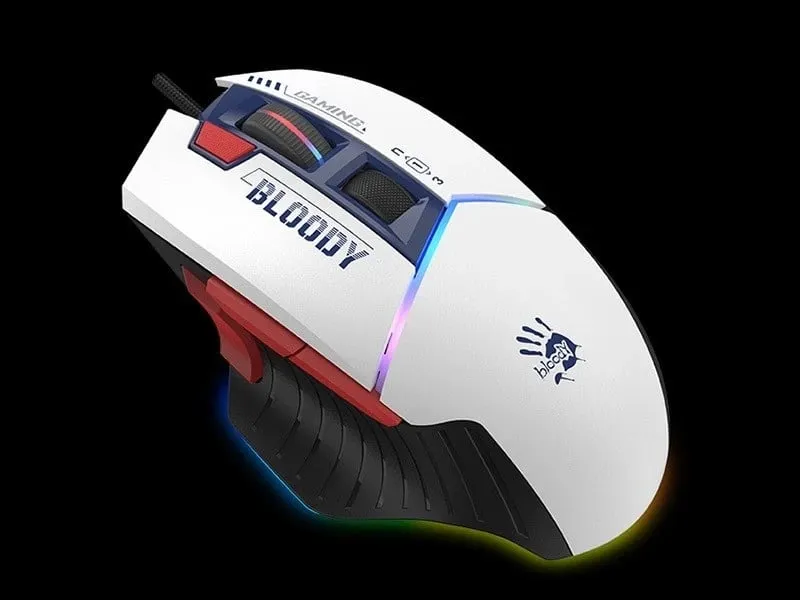 Maus A4 Tech W95Max, Gaming, i bardhë / i zi - 6