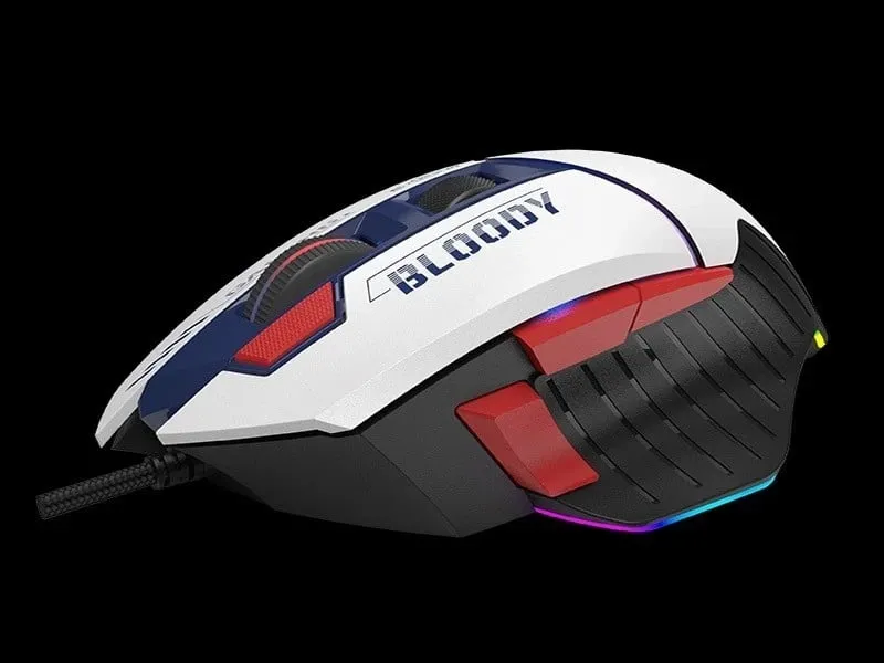 Maus A4 Tech W95Max, Gaming, i bardhë / i zi - 7