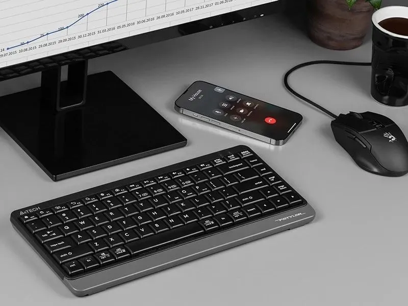 Tastierë A4 Tech FSTYLER FBK11, RF Wireless + Bluetooth, e bardhë - 3