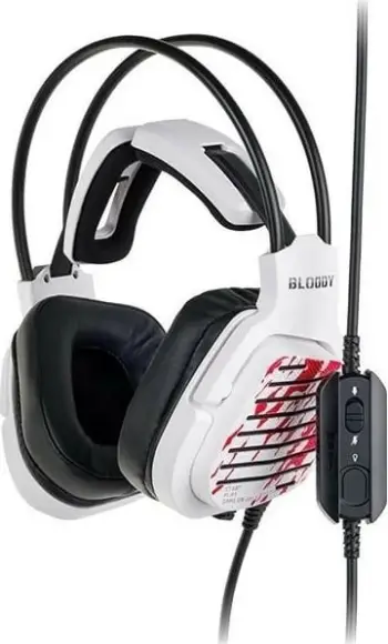 Kufje gaming A4Tech Bloody G565 Energy, virtual 7.1, USB, të bardha