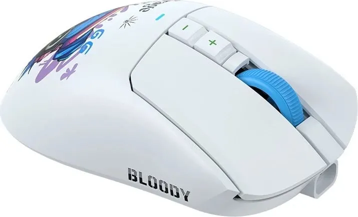 Maus gaming A4Tech Bloody R73 ULTRA DUO Nyx Mirage, pa tela, RGB, i bardhë - 4
