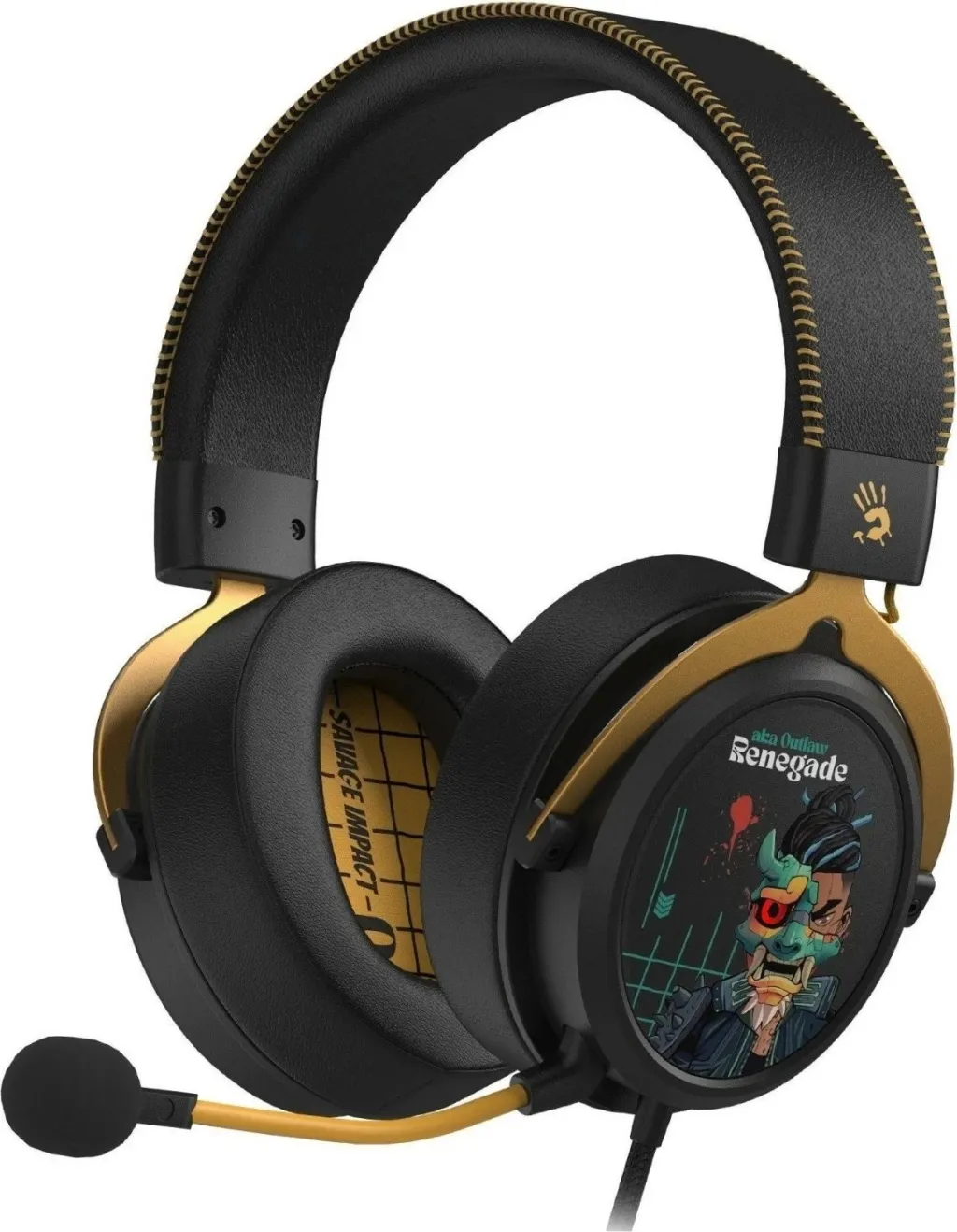 Kufje A4Tech Bloody M595, USB, 7.1 virtual, mikrofon AI-ENC, të zeza - 1