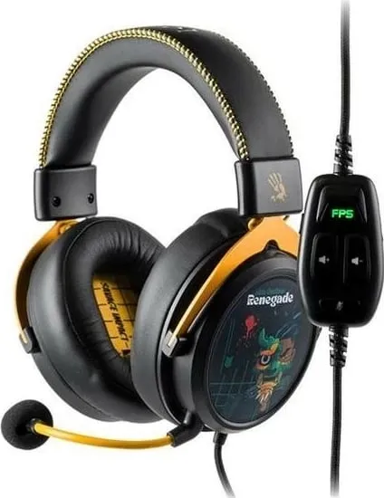 Kufje A4Tech Bloody M595, USB, 7.1 virtual, mikrofon AI-ENC, të zeza - 4