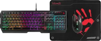 Set tastierë dhe maus A4TECH Bloody B1700, 6000 DPI, USB, i zi