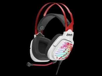 Kufje A4-Tech Bloody G560 Naraka, 7.1, RGB, bardhë-kuqe