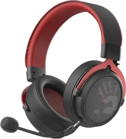 Kufje wireless A4-Tech Bloody MR590, 7.1 virtual, mikrofon AI-ENC, e zezë e kuqe - 1