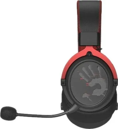 Kufje wireless A4-Tech Bloody MR590, 7.1 virtual, mikrofon AI-ENC, e zezë e kuqe - 2