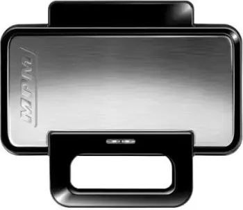 Toster për waffle MPM (MPO-43M), 1000W, i zi/i argjendtë