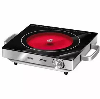 Shporet portativ elektrik MPM MKE-22, 2000W, pllakë qeramike HiLight, inox