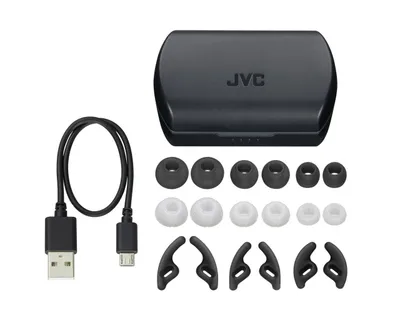 Dëgjuese JVC HA-ET45T-B, Wireless, të zeza - 6