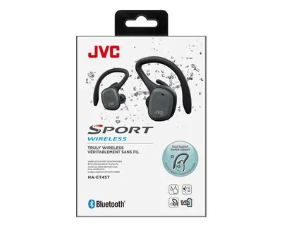 Dëgjuese JVC HA-ET45T-B, Wireless, të zeza - 8