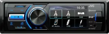 Radio veture JVC KD-X561DBT, Bluetooth, USB, ekran 3", e zezë/kaltër