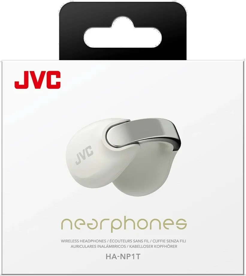 Kufje JVC HA-NP1TW, TWS earcuff, open-back, të bardha - 5
