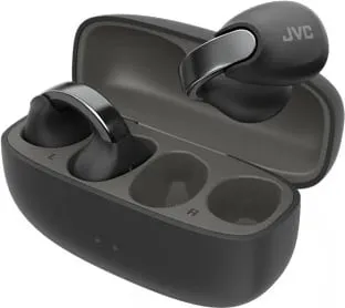 Kufje TWS JVC HA-NP1TBU, earcuff, open-back, të zeza - 2