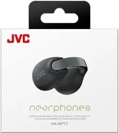 Kufje TWS JVC HA-NP1TBU, earcuff, open-back, të zeza - 5