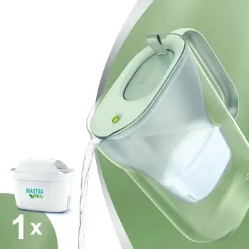 Kanacë filtruese uji Brita Style Eco, kapacitet mesatar, jeshile e çelët