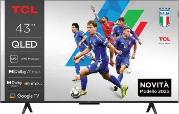 TV QLED TCL 43P79K, 43 inç, 4K Ultra HD, Smart TV, Metallic
