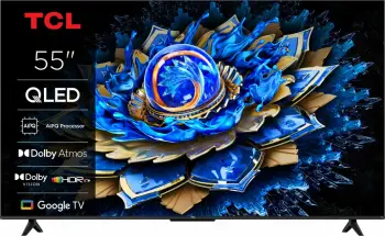 Televizor TCL QLED Mini LED 55Q7CX7, 55", 4K Ultra HD, Google TV, i zi