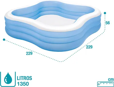 Pishinë Intex Beach Wave 57495, 229x229cm - 2