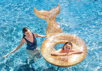 56258 GLITTER MERMAID TUBE 1.47mx1.07mx79cm - 4