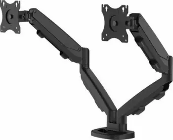 Mbajtëse tavoline për dy monitorë Fellowes Eppa, 23-32", 8kg, e zezë