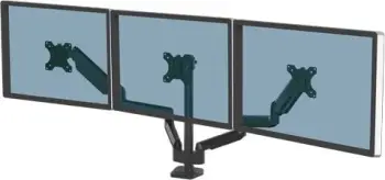 Mbajtëse për tre monitorë Fellowes Platinum Series, 17-27", e zezë