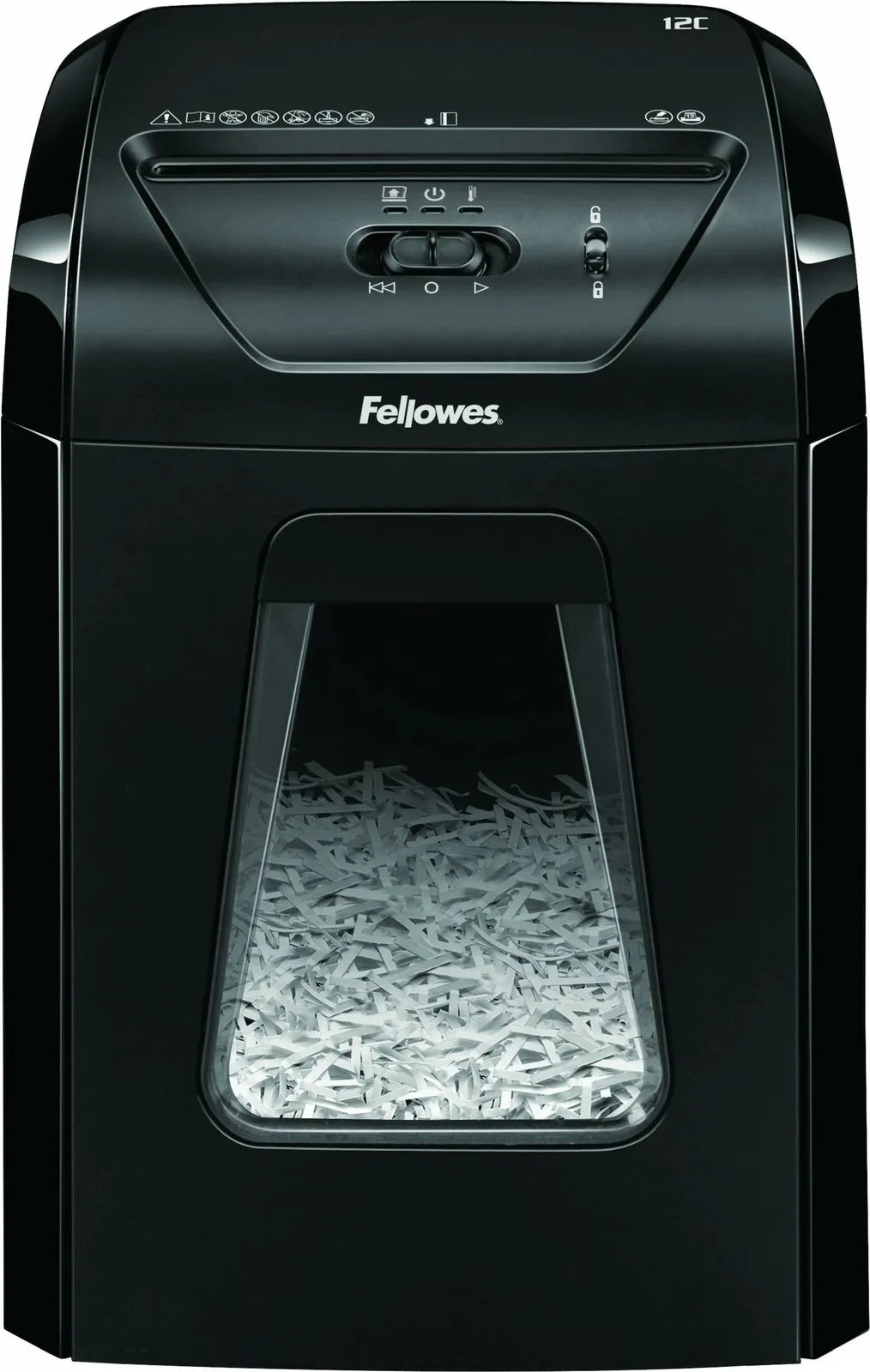 Shredder Fellowes Powershred 12C, Cross shredding, 19 L, 22.5 cm, e zezë - 1
