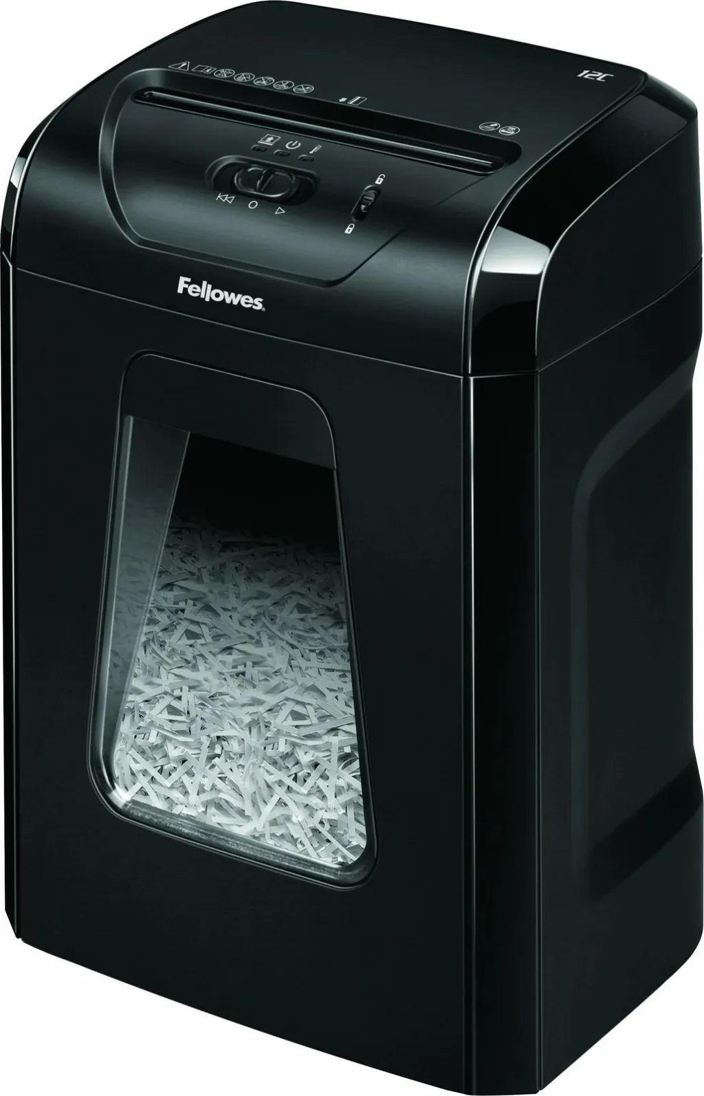 Shredder Fellowes Powershred 12C, Cross shredding, 19 L, 22.5 cm, e zezë - 2
