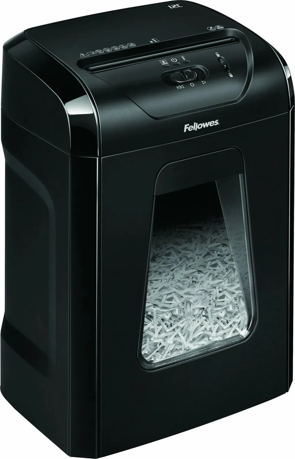 Shredder Fellowes Powershred 12C, Cross shredding, 19 L, 22.5 cm, e zezë - 3