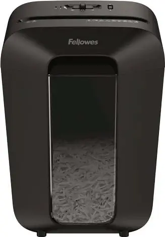 Shredder letre Fellowes Powershred LX70, prerje në grimca, kosh 18L, i zi