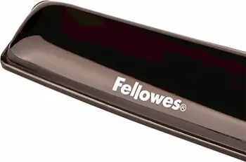 Mbështetëse kyçi për tastierë Fellowes Crystals Gel, ergonomike, bazë gome kundër rrëshqitjes, e zezë