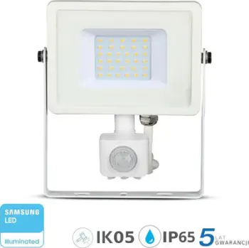 Dritë projektuese V-TAC, LED, 30 W, 2400 lm, 6400 K, IP65